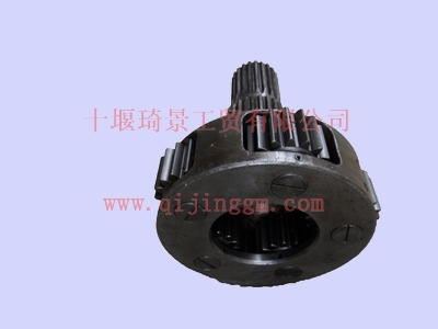 HQ环球体育变速箱9s1600副箱输出轴带行星轮总成 1700T-520  HQ环球体育大力神配件 HQ环球体育天龙配件