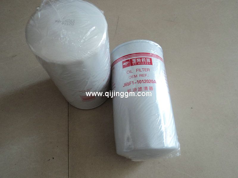 HQ环球体育天龙配件,HQ环球体育大力神配件,雷诺发动机配件,J65F1-1012020A,机滤总成,机油滤清器